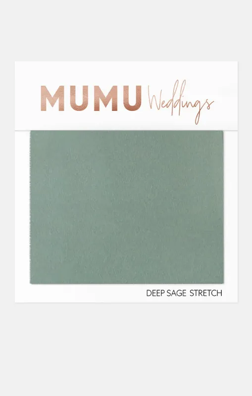 Bridesmaid Fabric Swatch ~ Deep Sage Stretch made by Show Me Your MuMu
