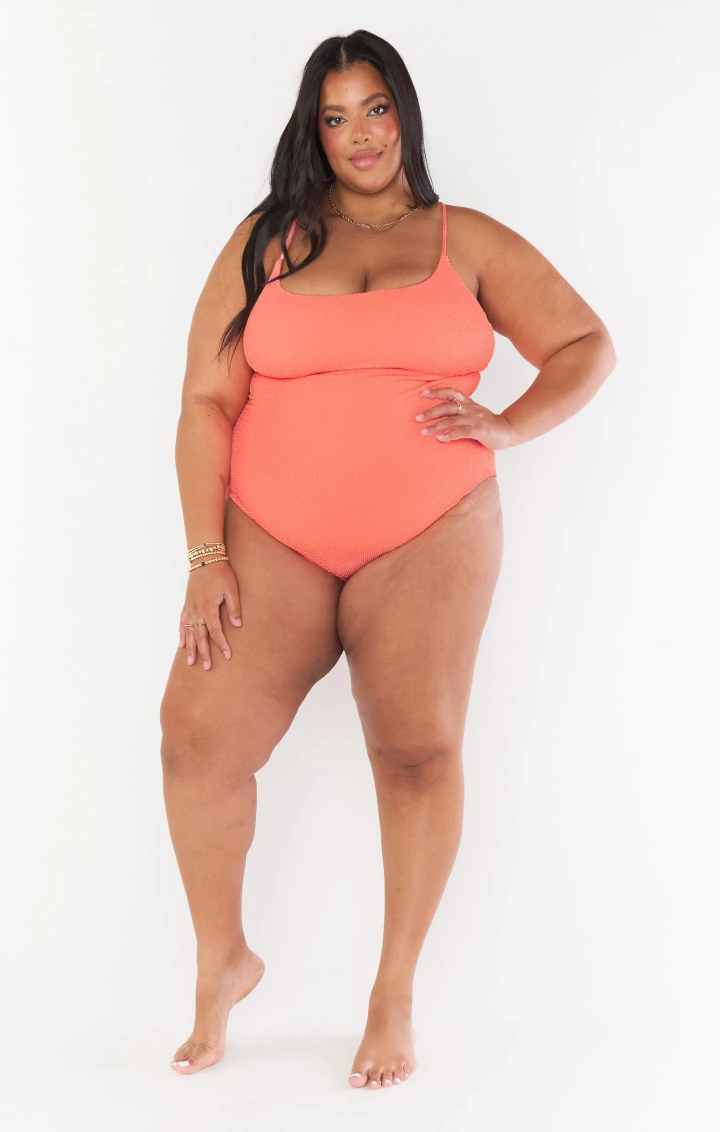 Positano One Piece ~ Neon Melon Scrunch sold by Show Me Your MuMu product image thumbnail 2