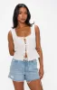 Mimi Top ~ White Linen sold by Show Me Your MuMu