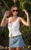 Mimi Top ~ White Linen sold by Show Me Your MuMu