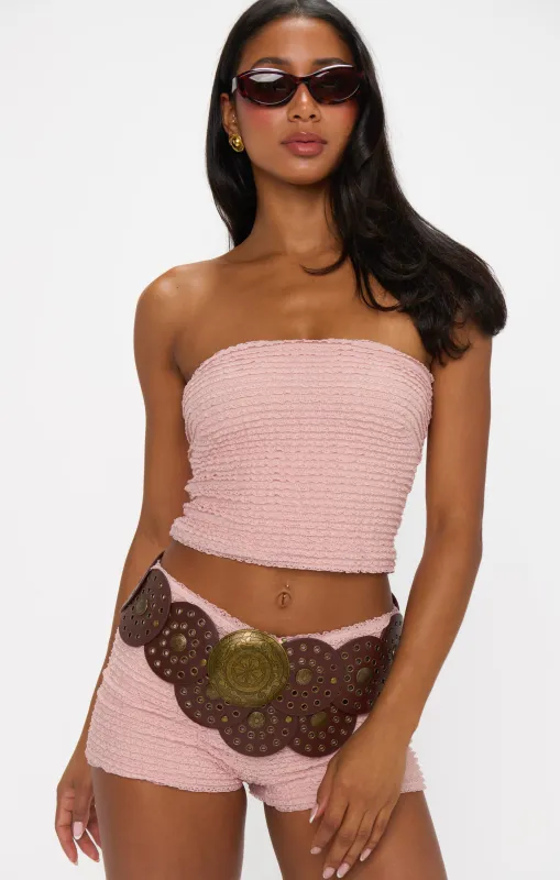 Nicki Tube Top ~ Pink Ruffle Lace sold by Show Me Your MuMu