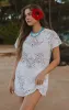 Cleo Coverup ~ Salty Floral Crochet sold by Show Me Your MuMu