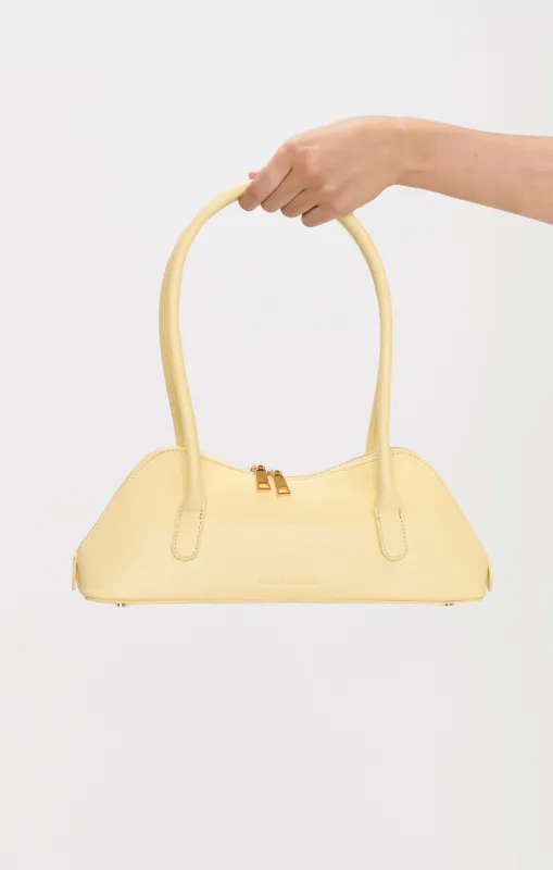 Melie Bianco Dakota Shoulder Bag ~ Pale Yellow sold by Show Me Your MuMu