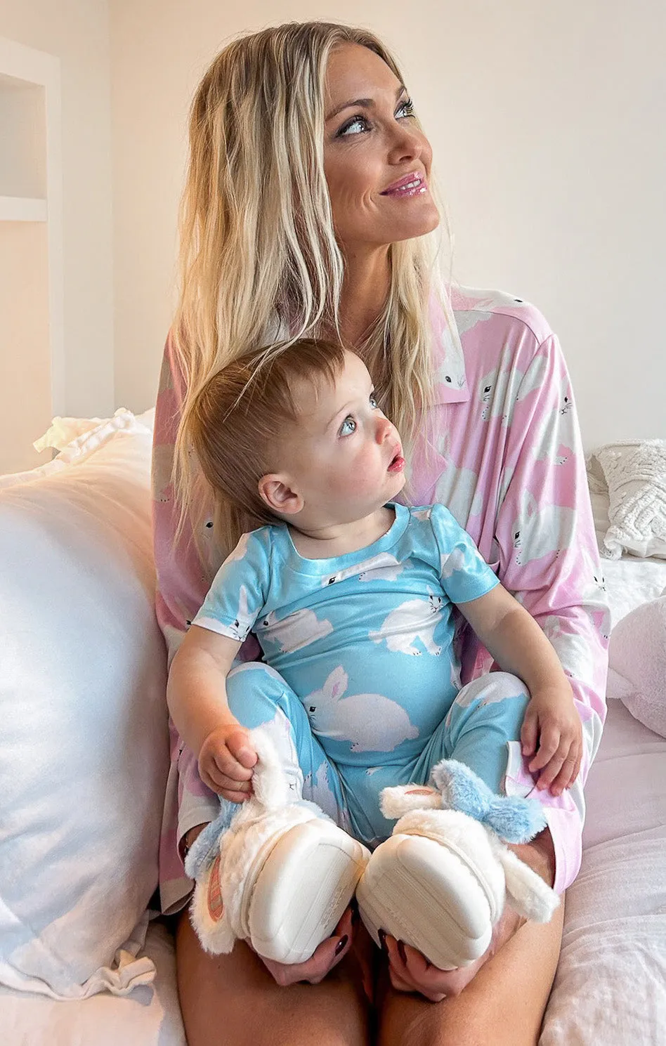 Mini Paige Sleep Set ~ Blue Bunnies Jersey sold by Show Me Your MuMu product image thumbnail 2