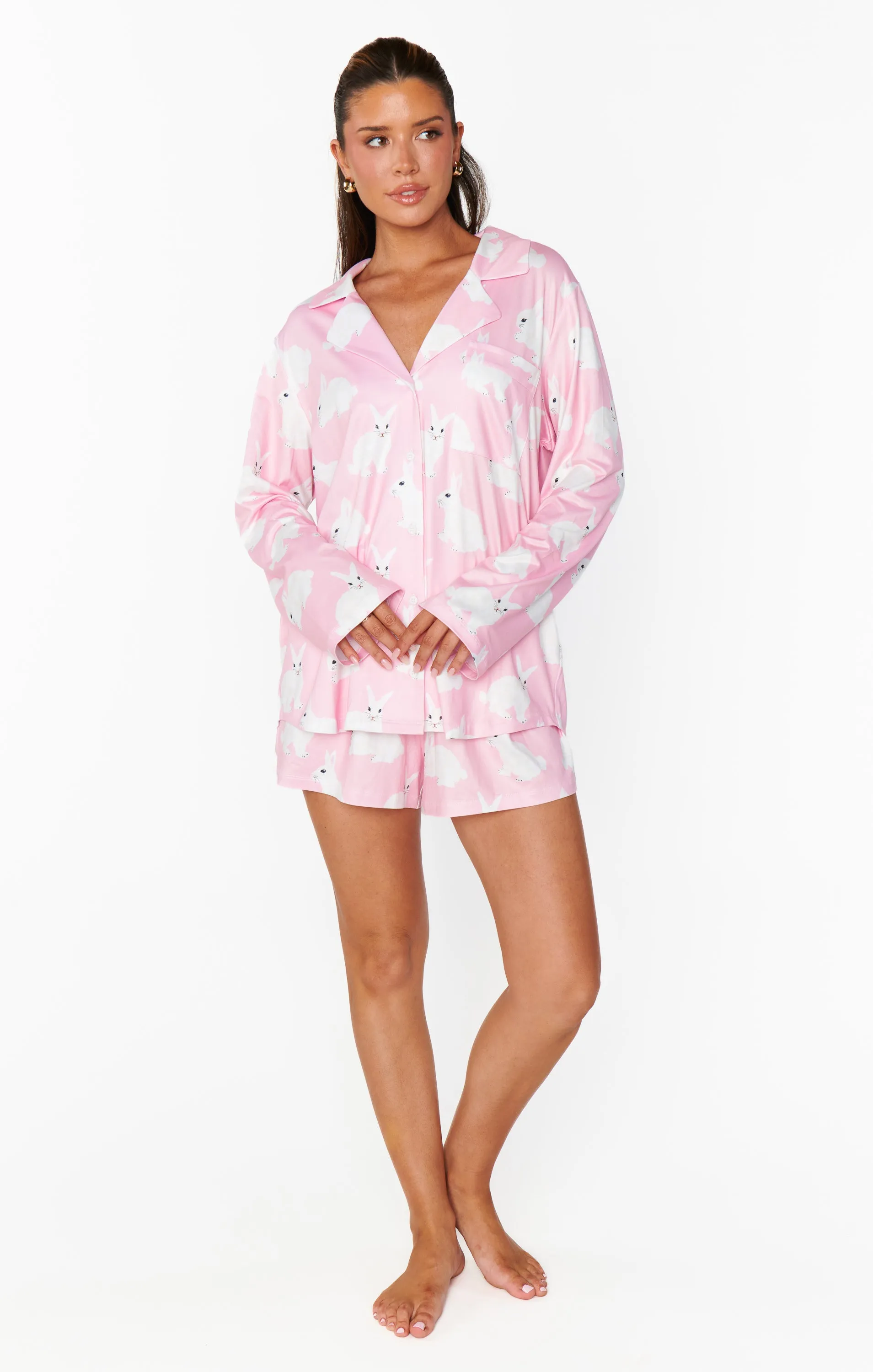 Favorite PJ Set ~ Pink Bunnies Jersey sold by Show Me Your MuMu product image thumbnail 3
