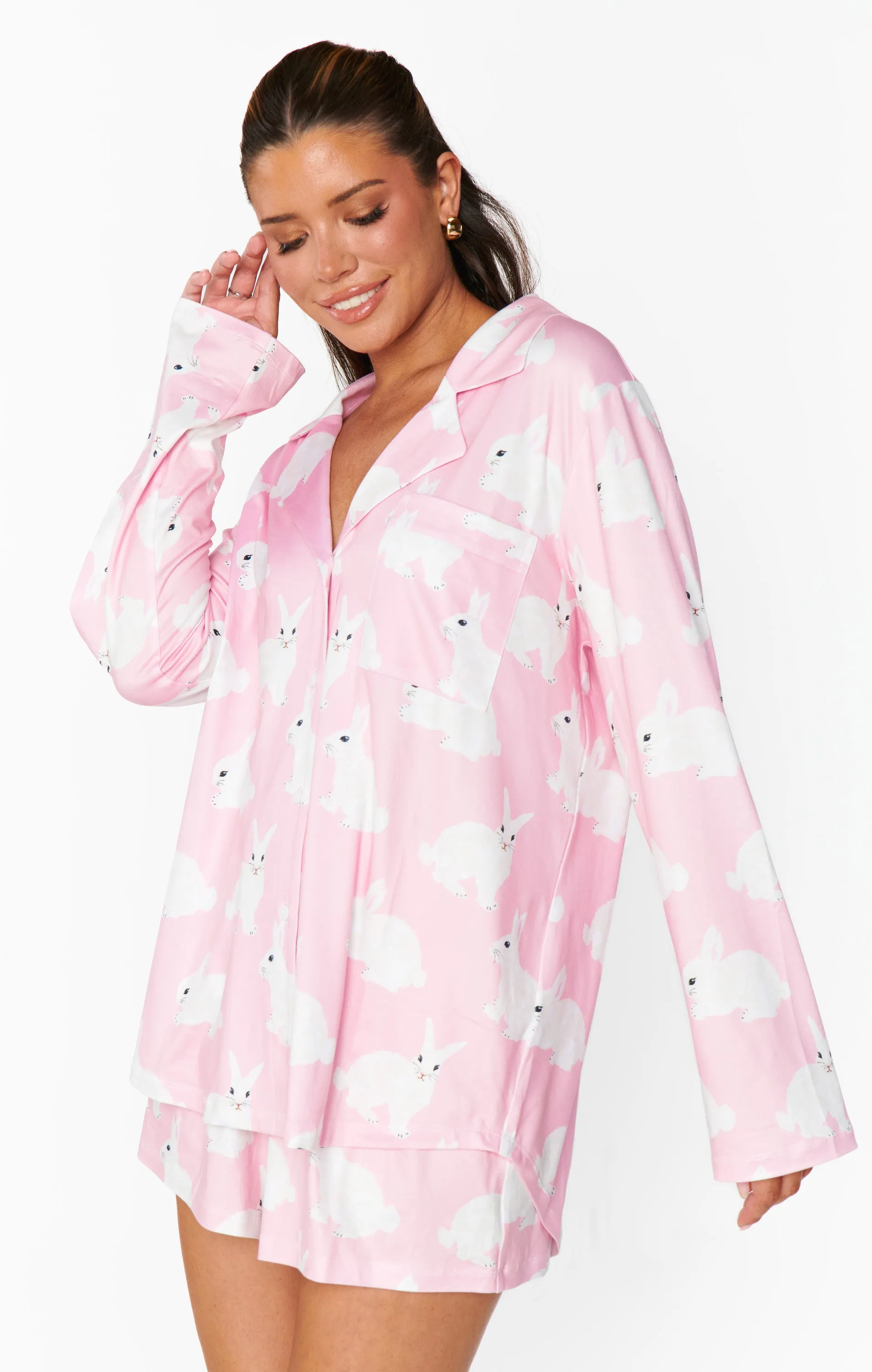 Favorite PJ Set ~ Pink Bunnies Jersey sold by Show Me Your MuMu product image thumbnail 4