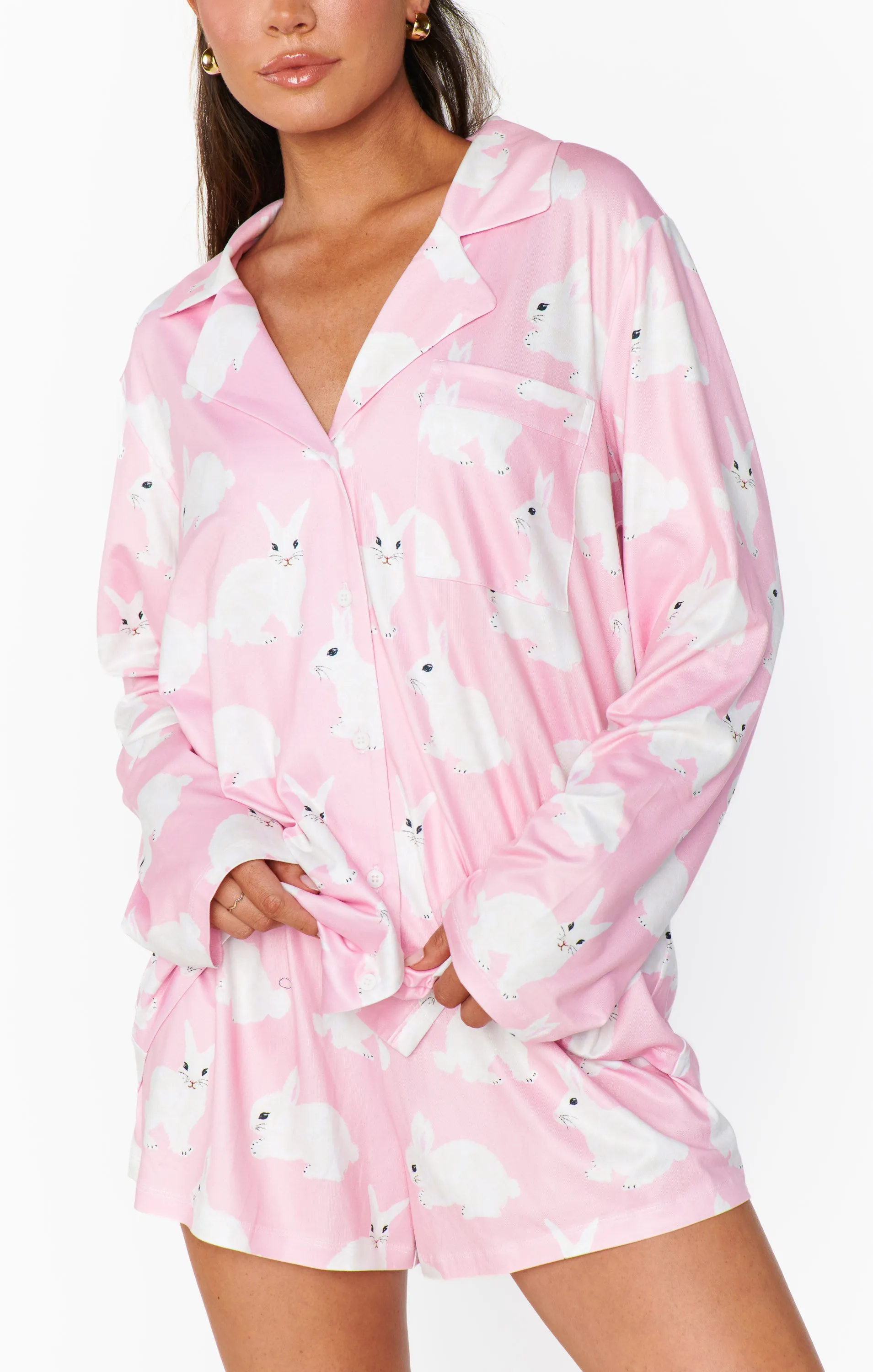 Favorite PJ Set ~ Pink Bunnies Jersey sold by Show Me Your MuMu product image thumbnail 5