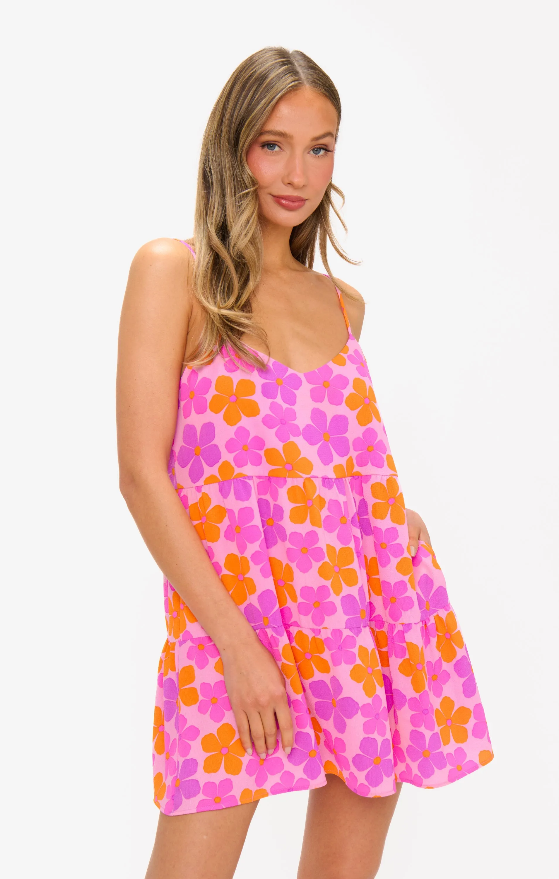Caroline Mini Dress ~ Pink Daisy sold by Show Me Your MuMu product image thumbnail 3