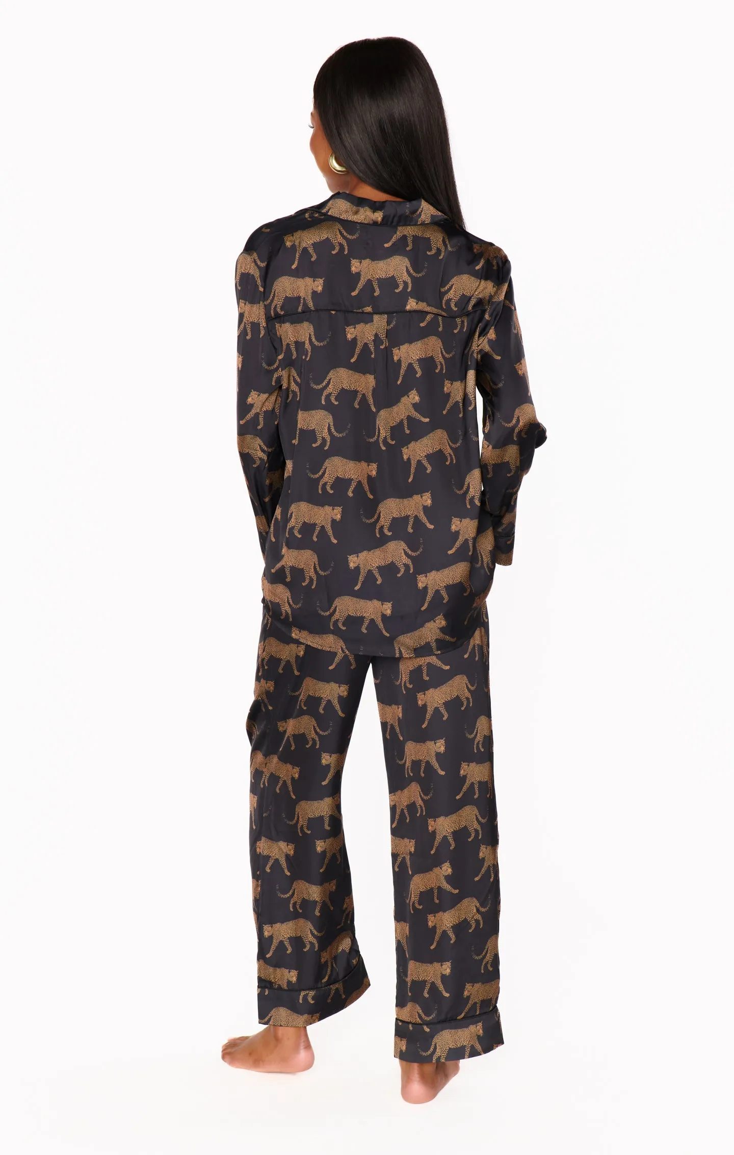 Classic PJ Set ~ Black Catwalk Silky sold by Show Me Your MuMu product image thumbnail 5