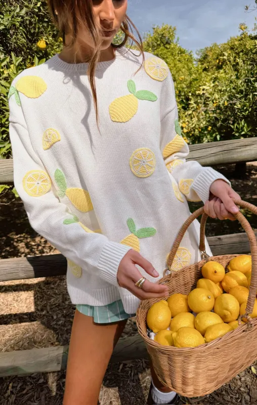 Go To Sweater ~ Lemon Sorbet Knit sold by Show Me Your MuMu