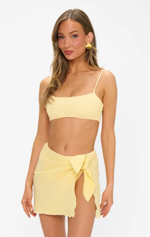 Leyla Sarong ~ Yellow Gauze sold by Show Me Your MuMu
