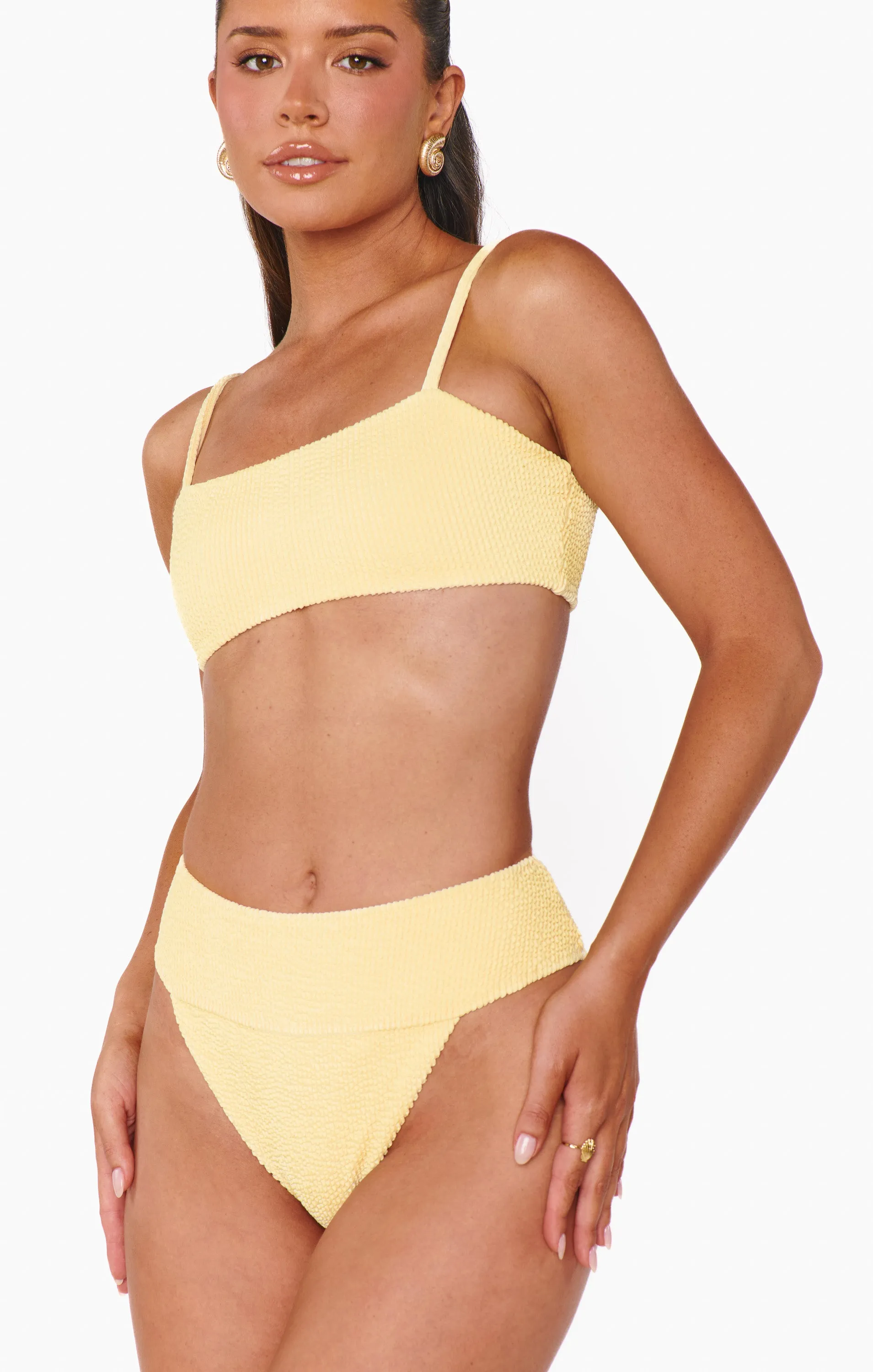 Del Rey Bottom ~ Butter Yellow Scrunch sold by Show Me Your MuMu product image thumbnail 2