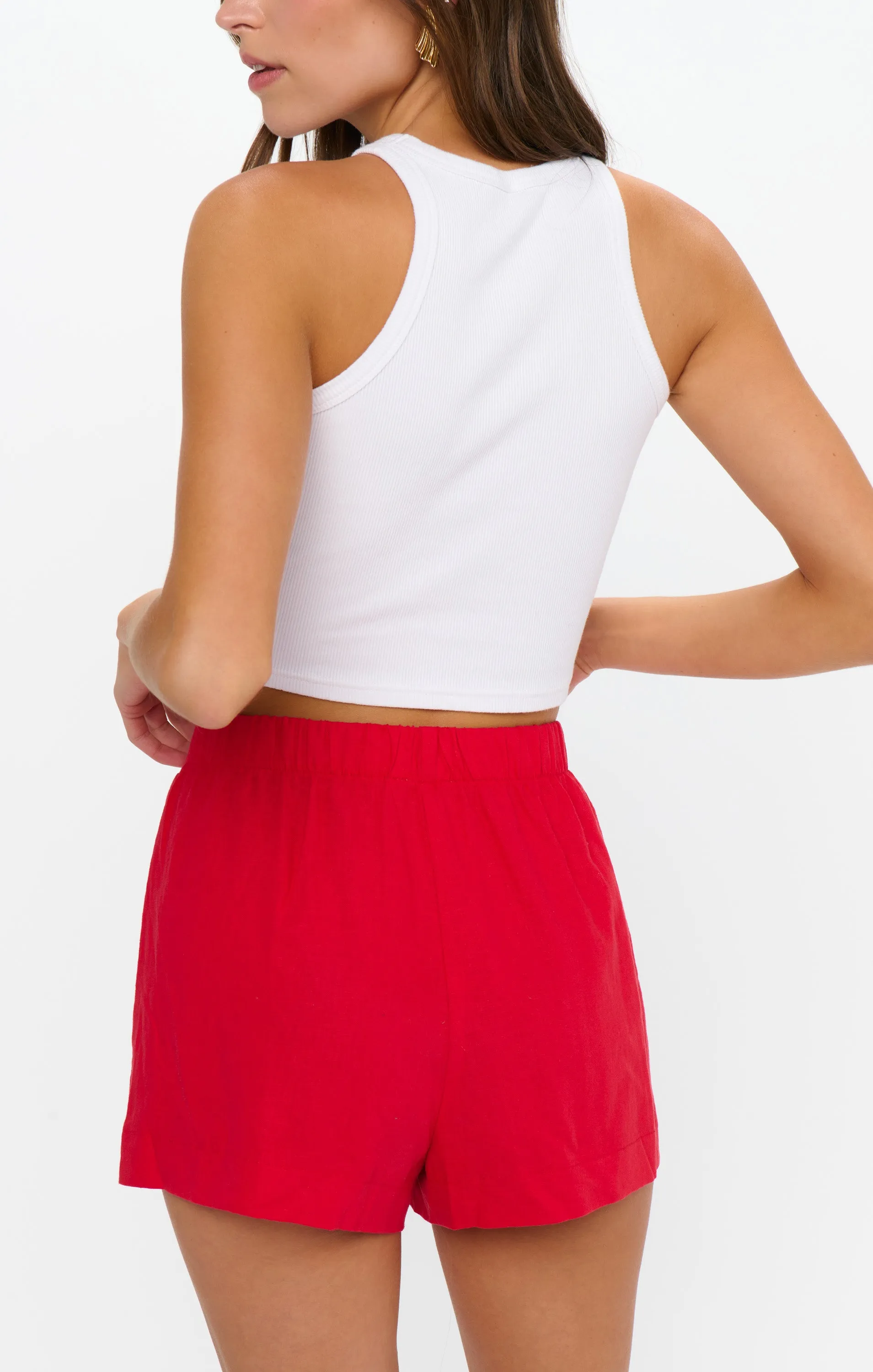 Max Boxer Shorts ~ Red Linen sold by Show Me Your MuMu product image thumbnail 3