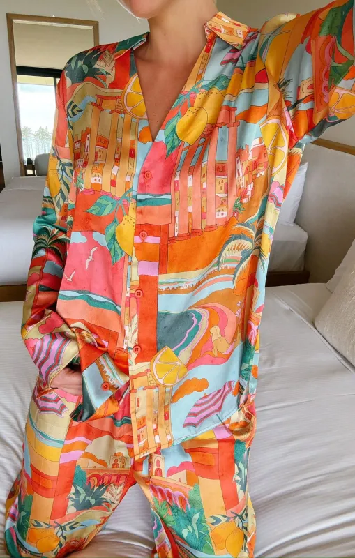 Early Night PJ Set ~ Postcards From Italia sold by Show Me Your MuMu