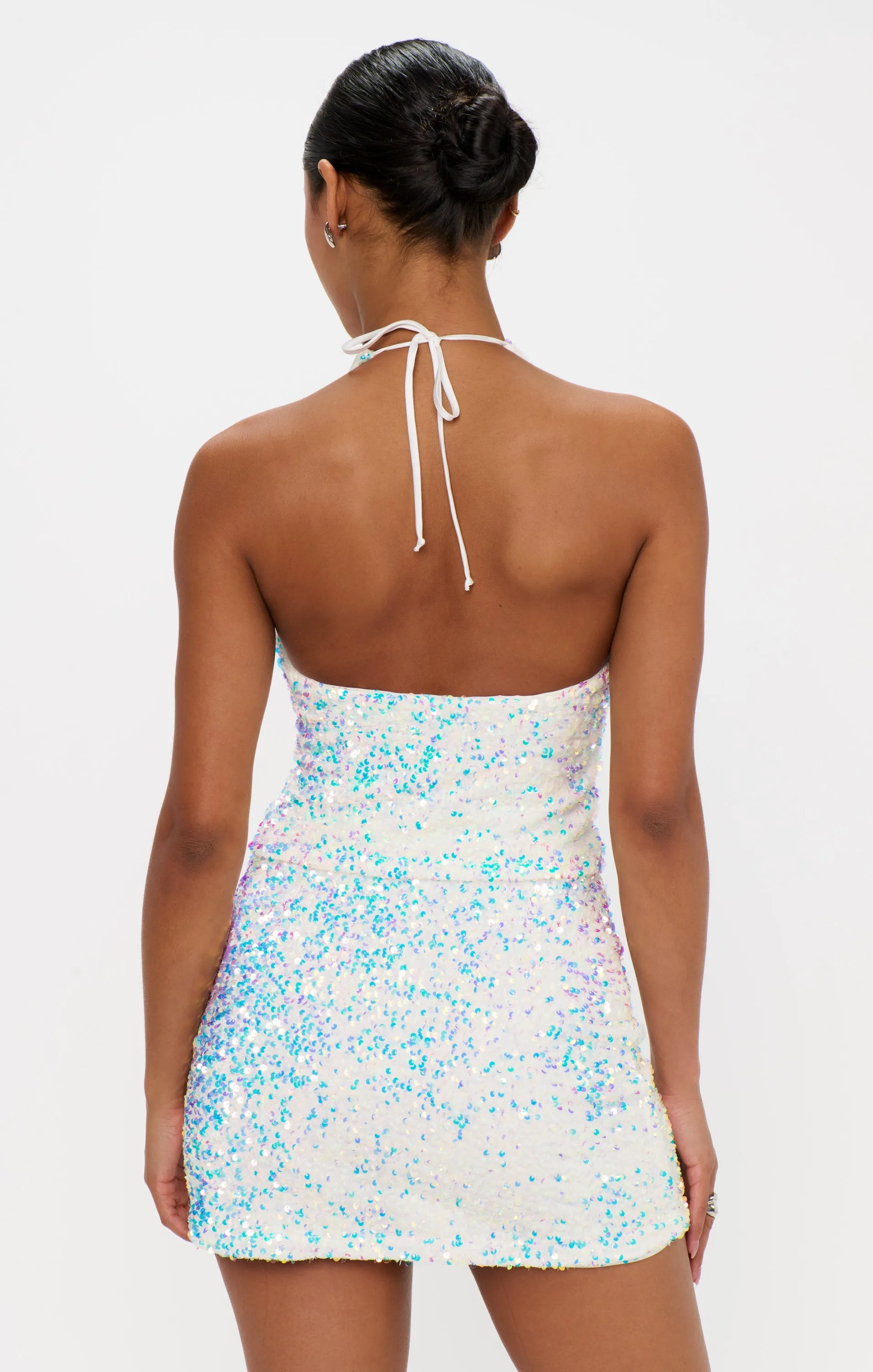 All Night Skort ~ White Sparkle Sequins sold by Show Me Your MuMu product image thumbnail 3