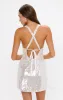Anderson Mini Dress ~ Ivory Shimmery Sequins sold by Show Me Your MuMu