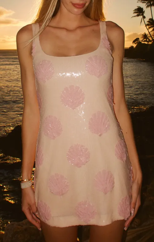 Lets Go Mini Dress ~ Shell Sequins sold by Show Me Your MuMu