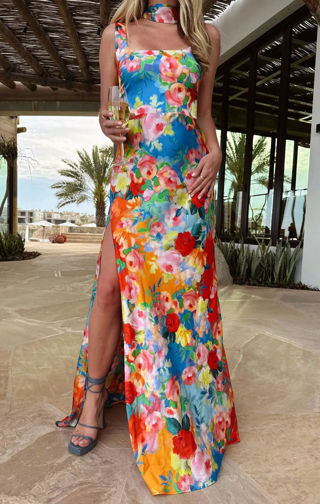 Lana Maxi Dress ~ Sunset Garden Gala sold by Show Me Your MuMu