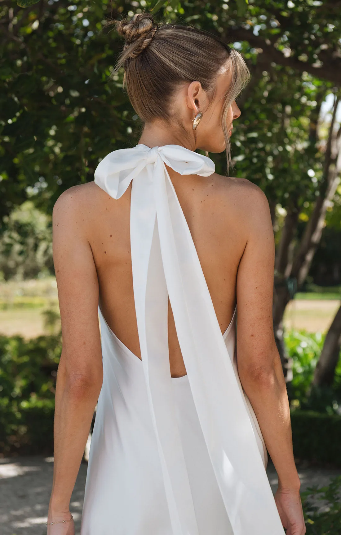 Lisa Maxi Dress ~ Ivory Luxe Satin sold by Show Me Your MuMu product image thumbnail 2