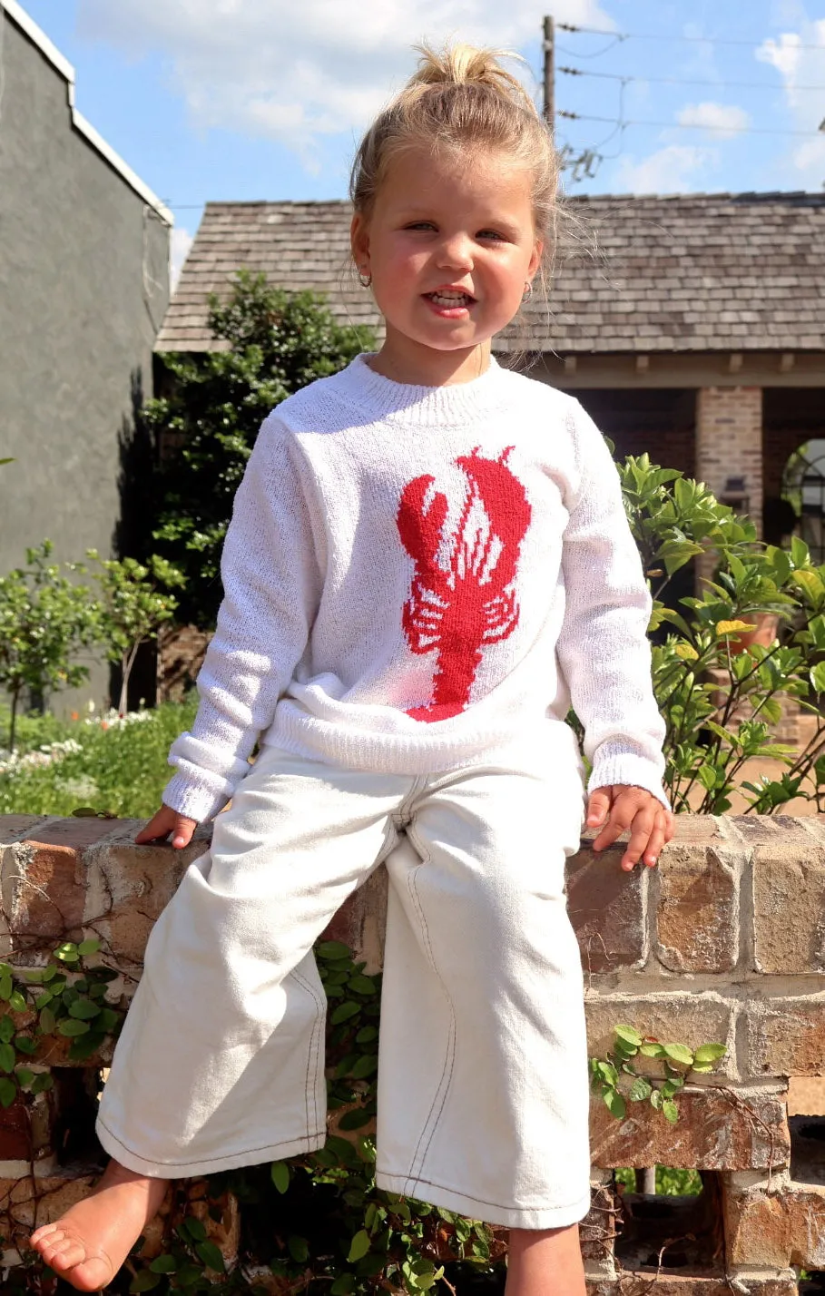Little Woodsy Sweater ~ Lobster Knit sold by Show Me Your MuMu
