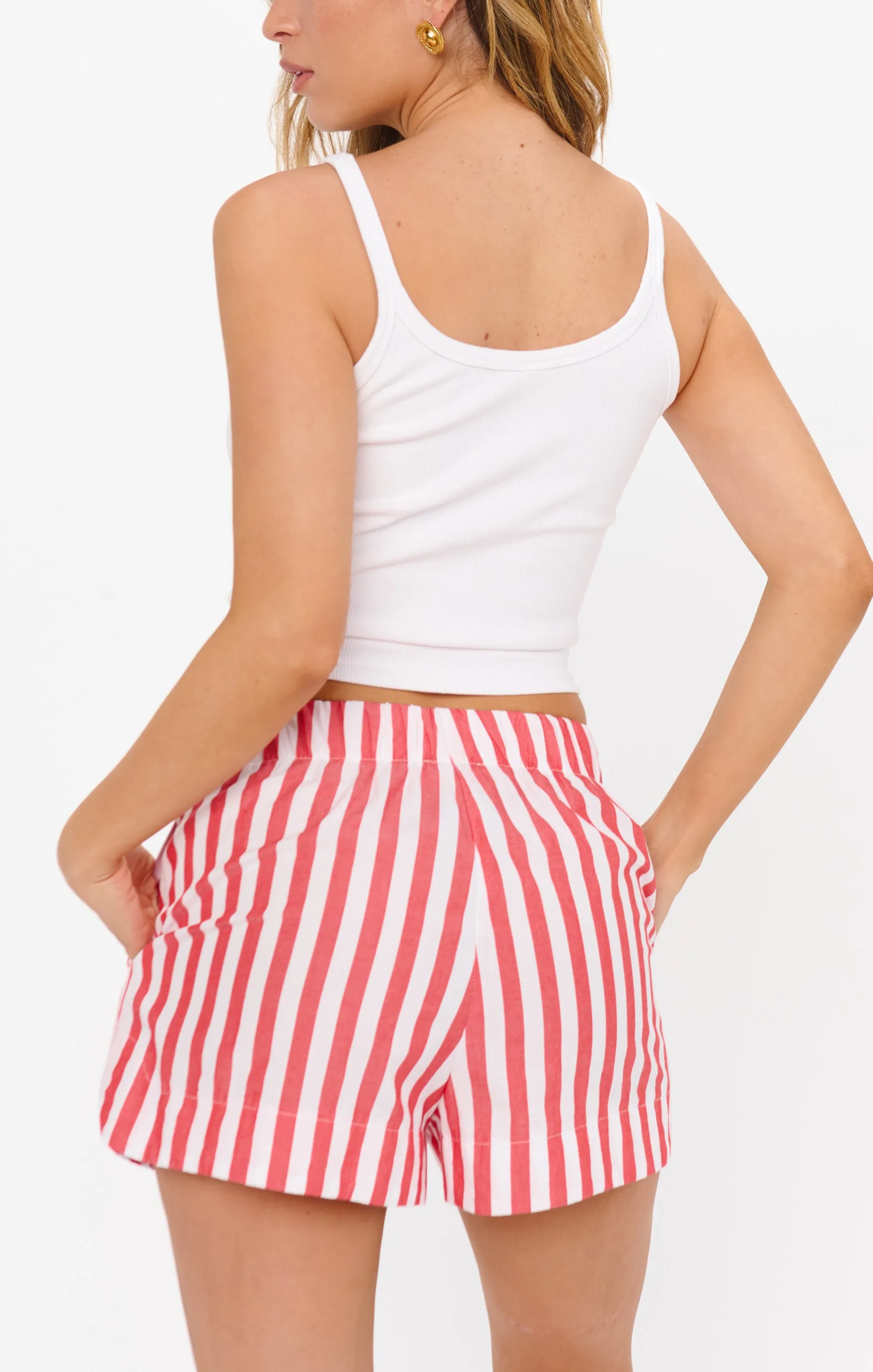 Hendrix Dolphin Shorts ~ Cherry Stripe sold by Show Me Your MuMu product image thumbnail 5