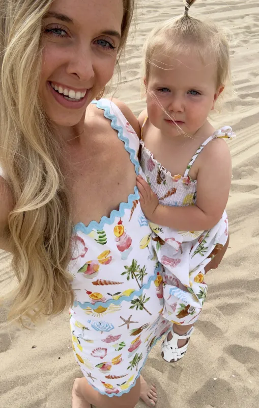 Lola Smocked Dress ~ Seaside Treasures sold by Show Me Your MuMu