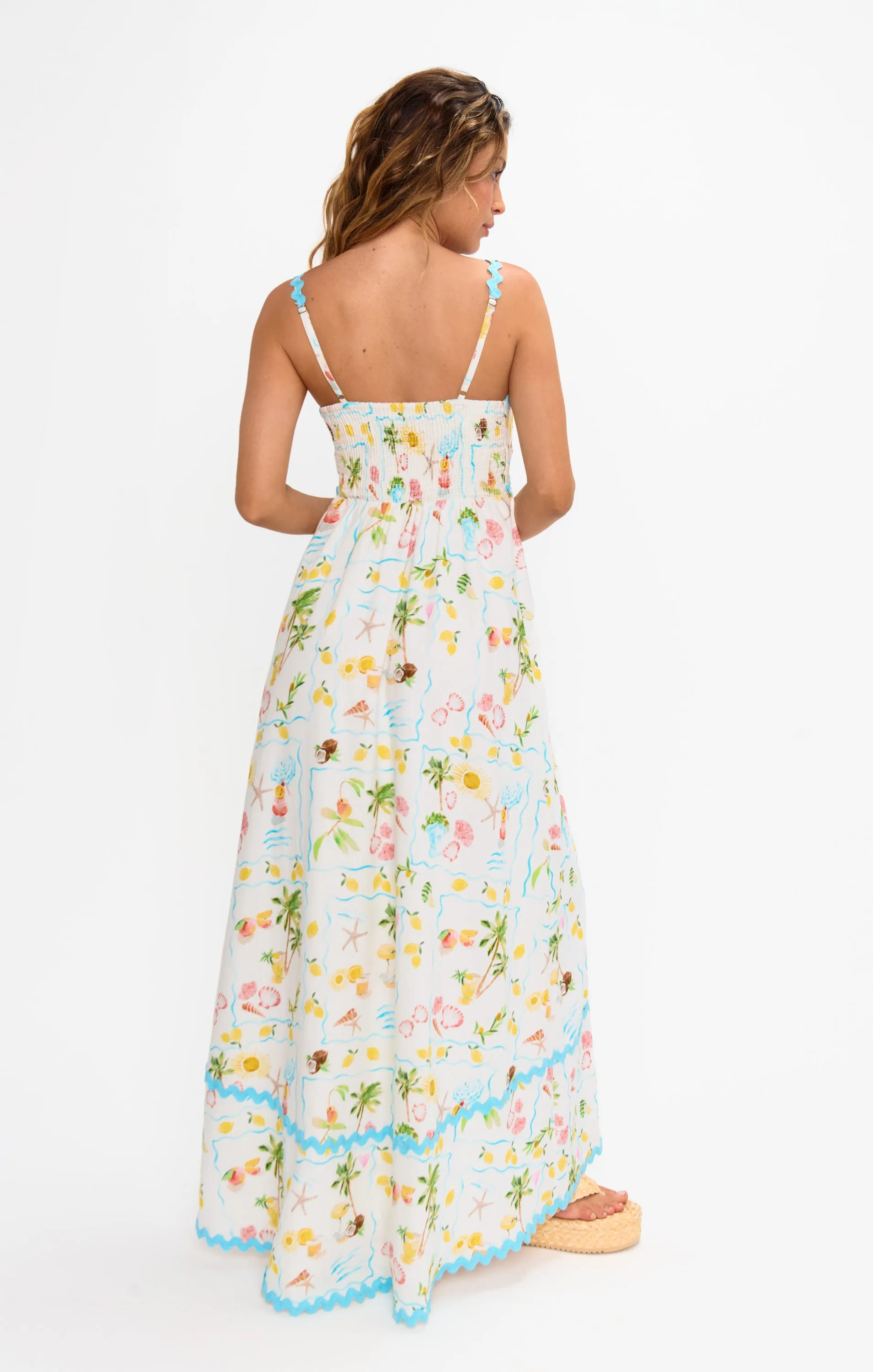 Getaway Maxi Dress ~ Seaside Treasures Blue Scallop sold by Show Me Your MuMu product image thumbnail 3