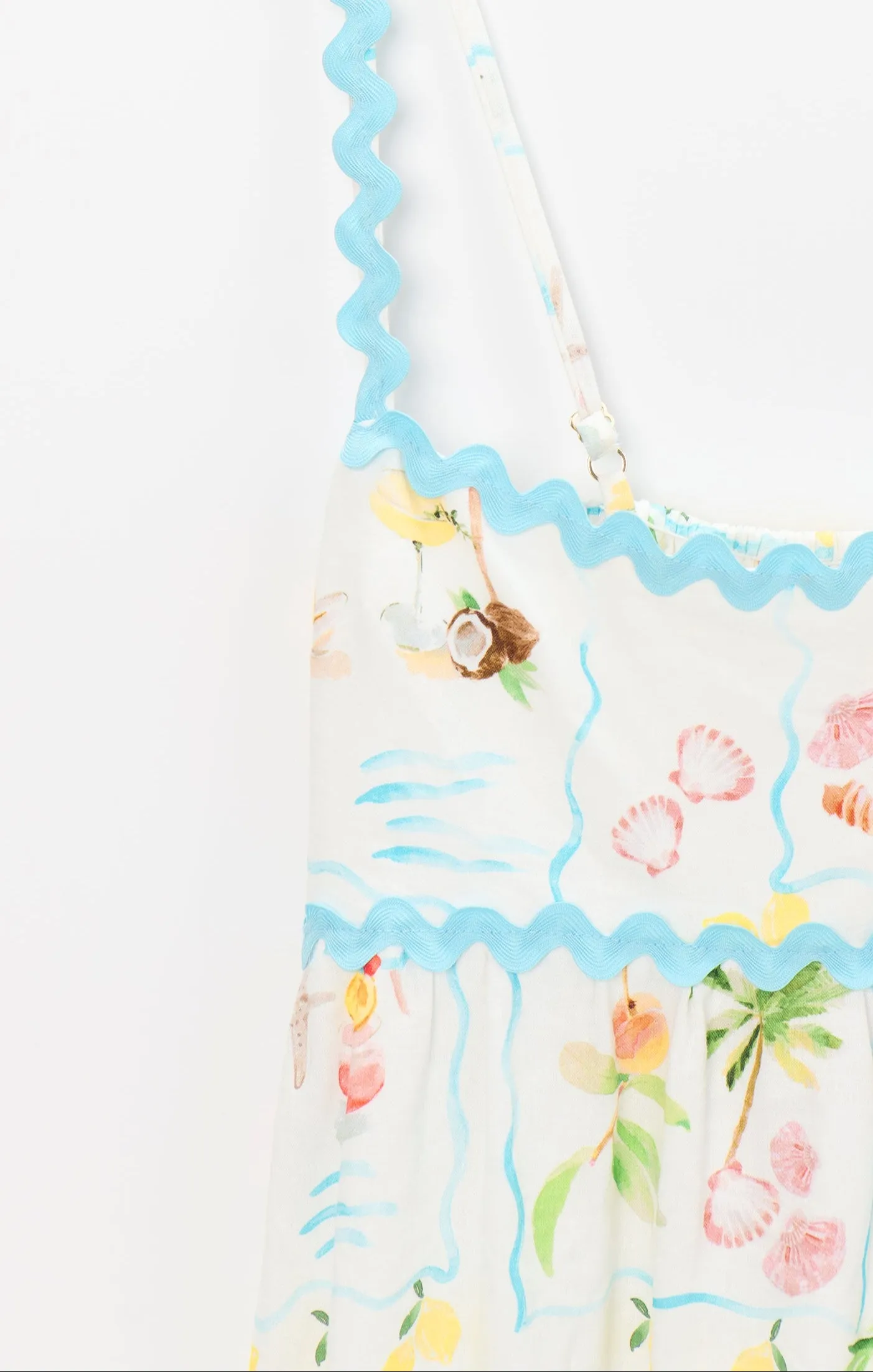 Getaway Maxi Dress ~ Seaside Treasures Blue Scallop sold by Show Me Your MuMu product image thumbnail 5