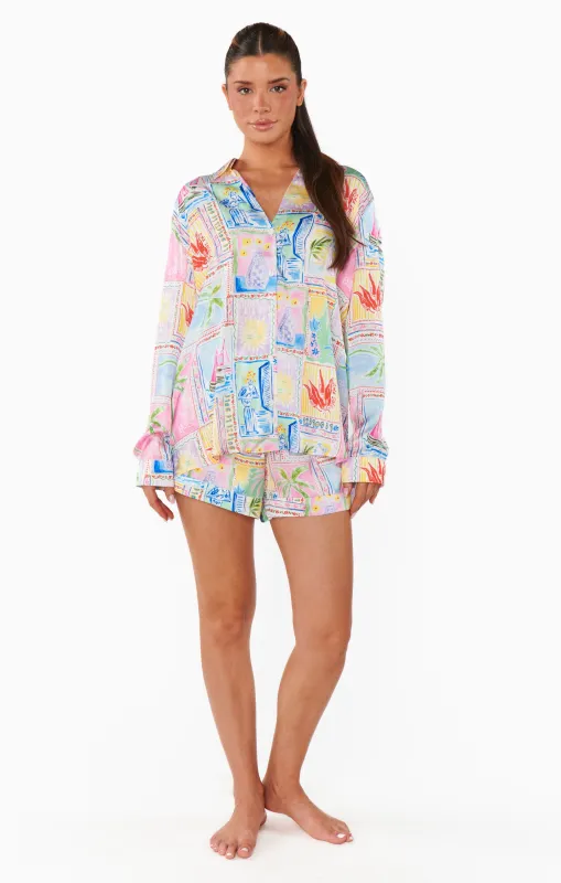 Early Riser PJ Set ~ Soleil Silky sold by Show Me Your MuMu