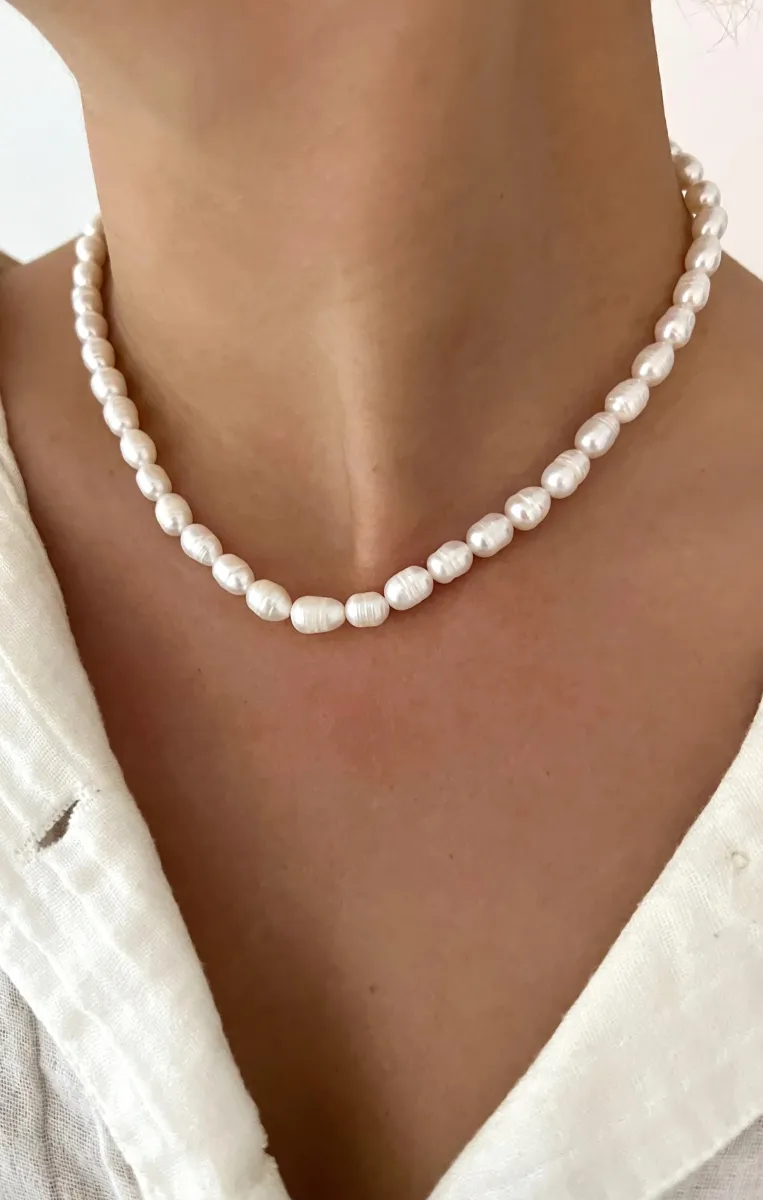 ALV Jewels Perfect Pearl Necklace ~ Ivory sold by Show Me Your MuMu