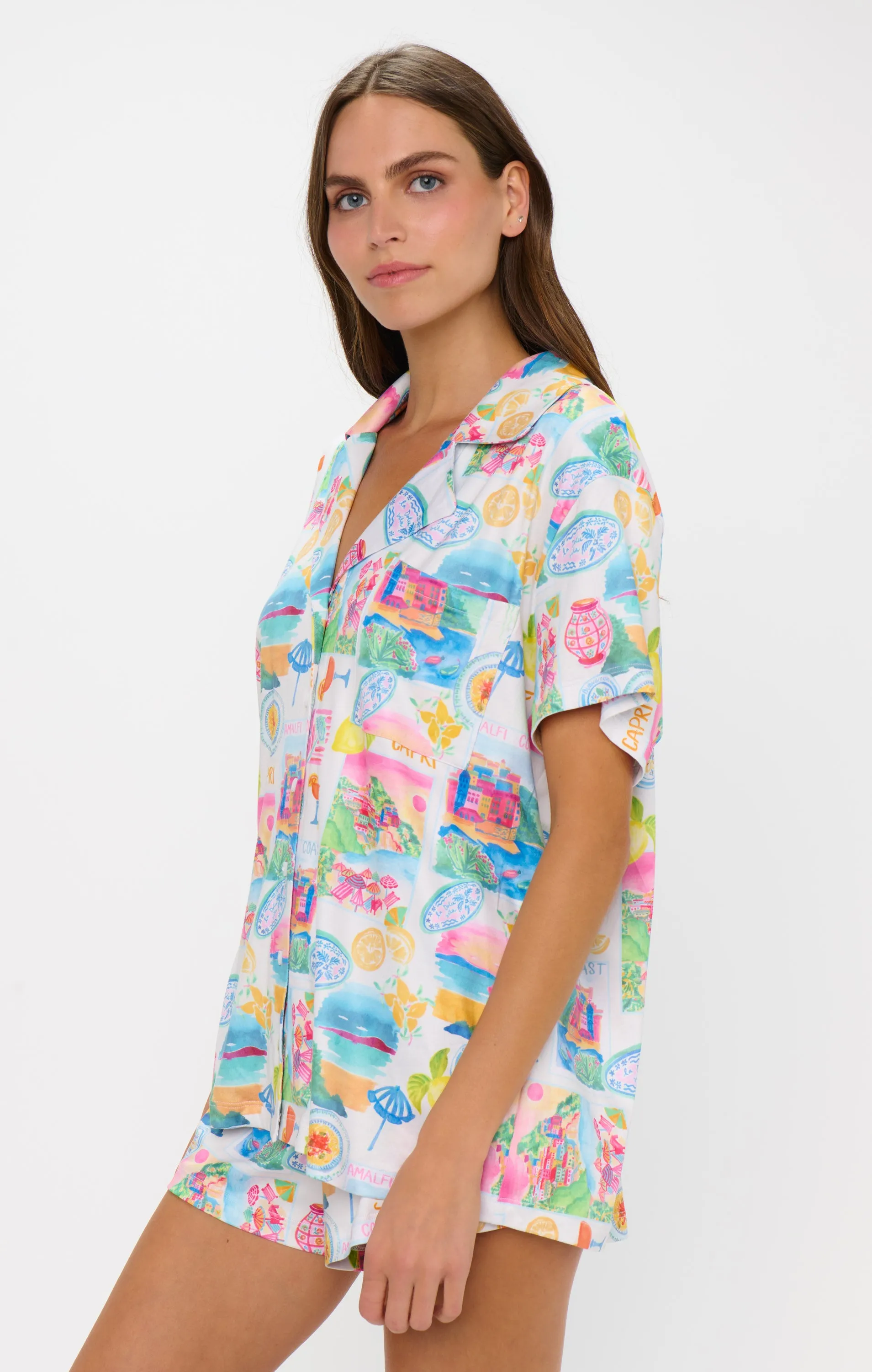 Sunday Morning PJ Set ~ Amalfi Coast Jersey sold by Show Me Your MuMu product image thumbnail 4