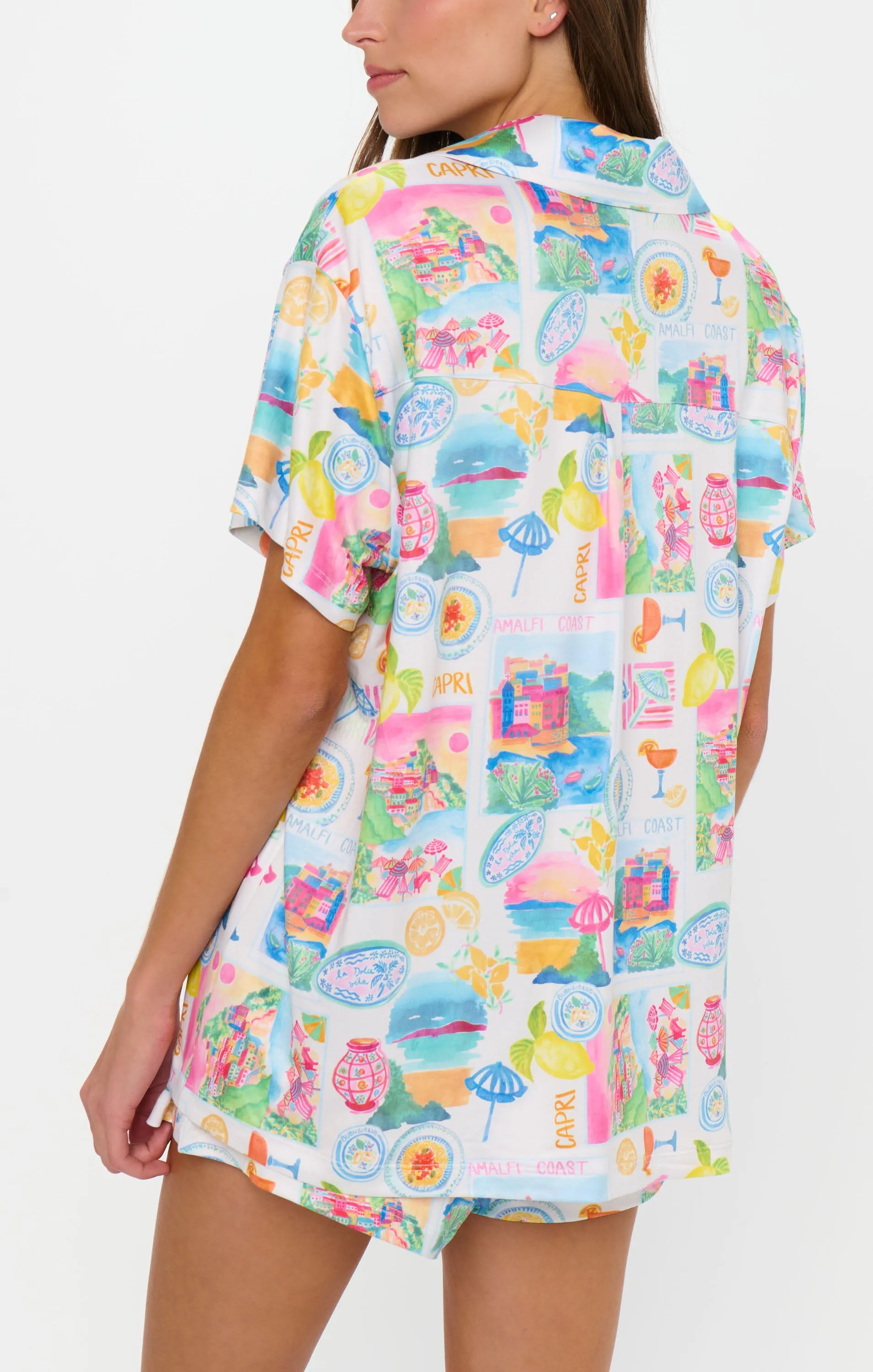 Sunday Morning PJ Set ~ Amalfi Coast Jersey sold by Show Me Your MuMu product image thumbnail 3