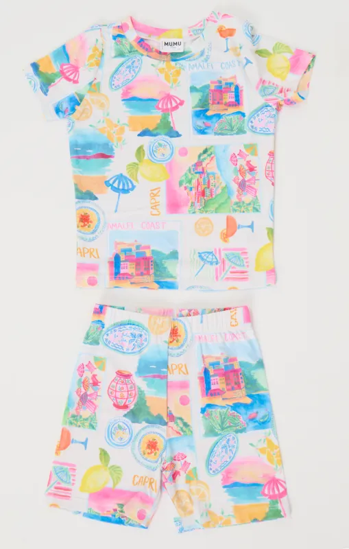 Mini Goldie Sleep Set ~ Amalfi Coast Jersey sold by Show Me Your MuMu