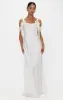 Bella Maxi Dress ~ Ivory Luxe Satin sold by Show Me Your MuMu
