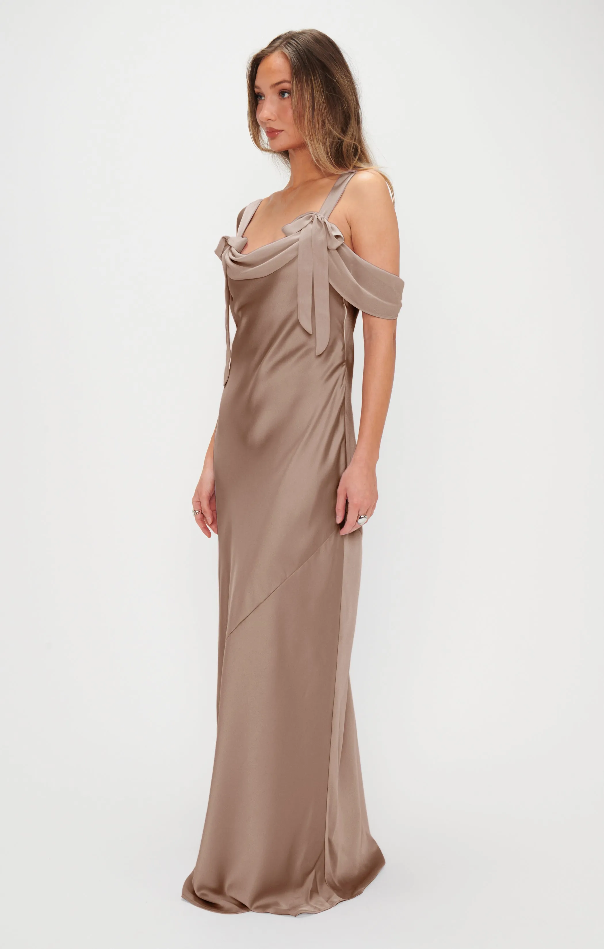 Bella Maxi Dress ~ Dune Luxe Satin sold by Show Me Your MuMu product image thumbnail 3