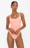 Positano One Piece ~ Peach Sherbet Scrunch sold by Show Me Your MuMu