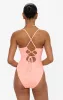 Positano One Piece ~ Peach Sherbet Scrunch sold by Show Me Your MuMu
