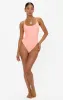 Positano One Piece ~ Peach Sherbet Scrunch sold by Show Me Your MuMu