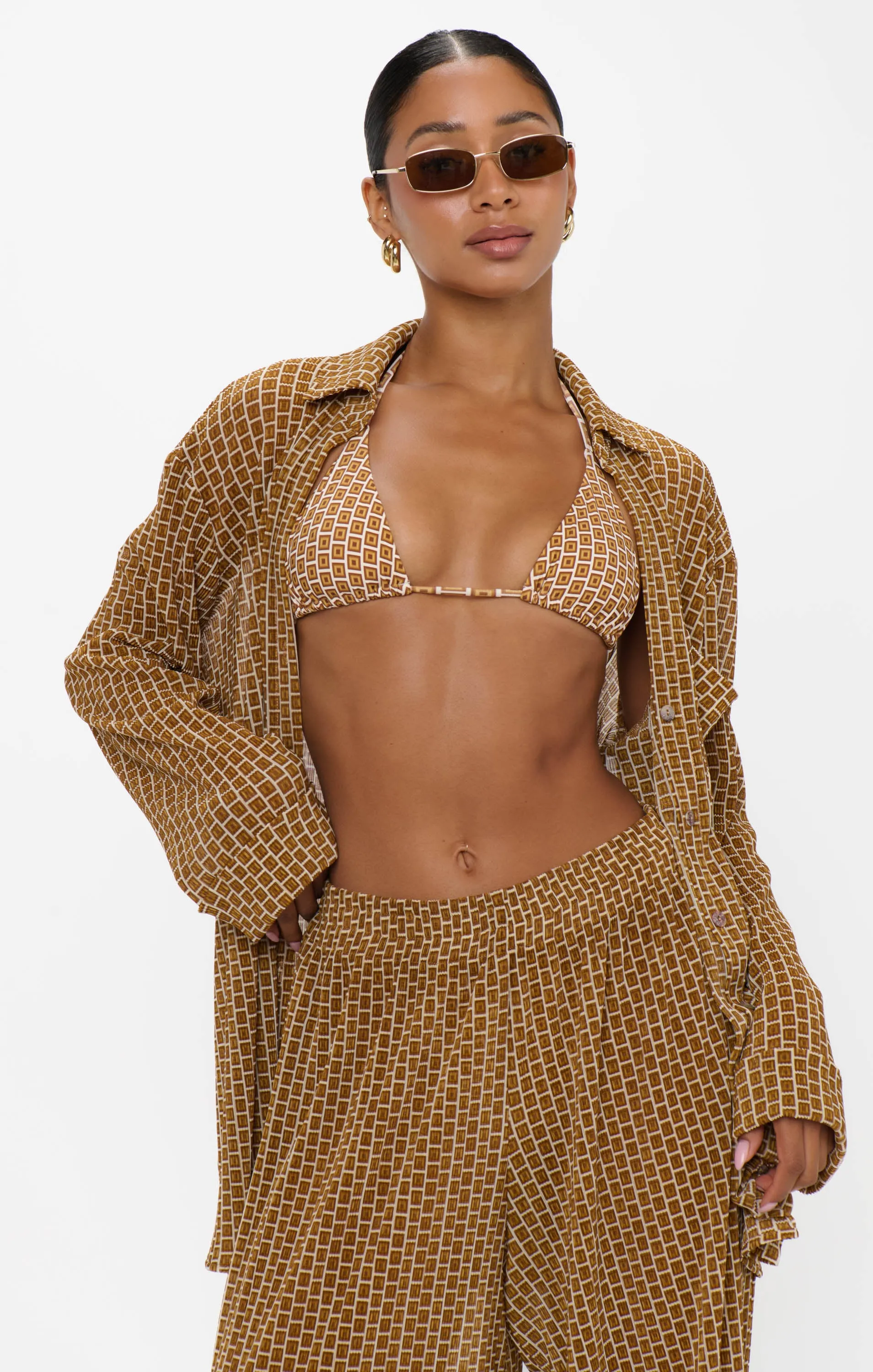 Everywhere Tunic ~ Beachy Bronze Geo sold by Show Me Your MuMu product image thumbnail 5