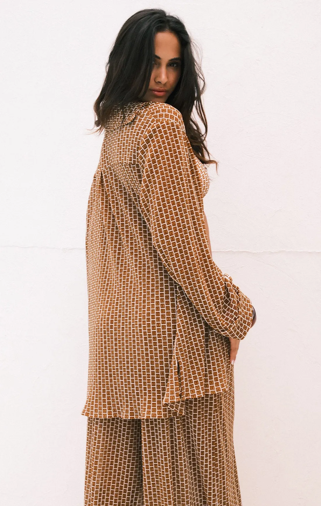 Everywhere Tunic ~ Beachy Bronze Geo sold by Show Me Your MuMu product image thumbnail 3