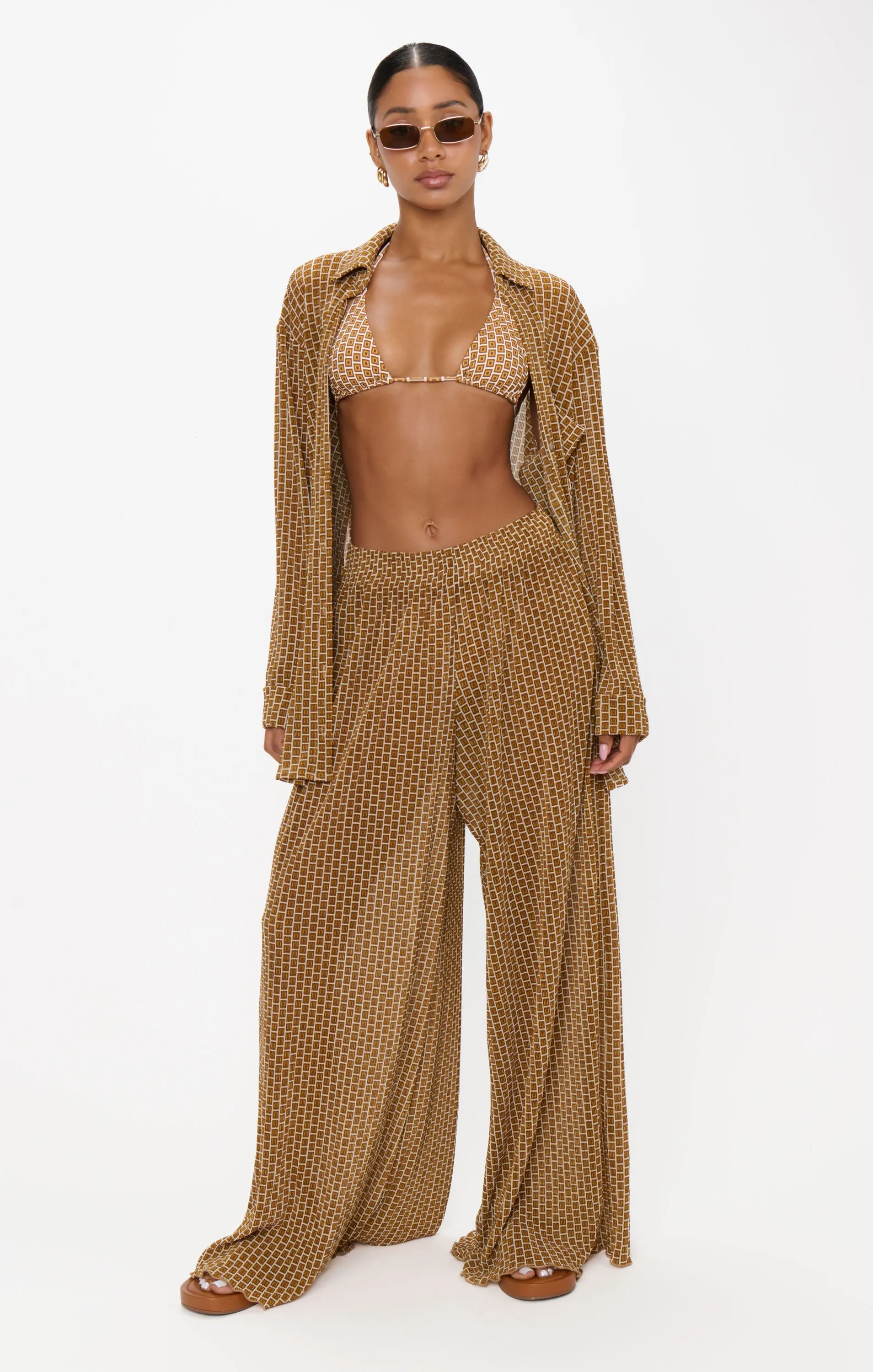 Jet Setter Pants ~ Beachy Bronze Geo sold by Show Me Your MuMu product image thumbnail 3