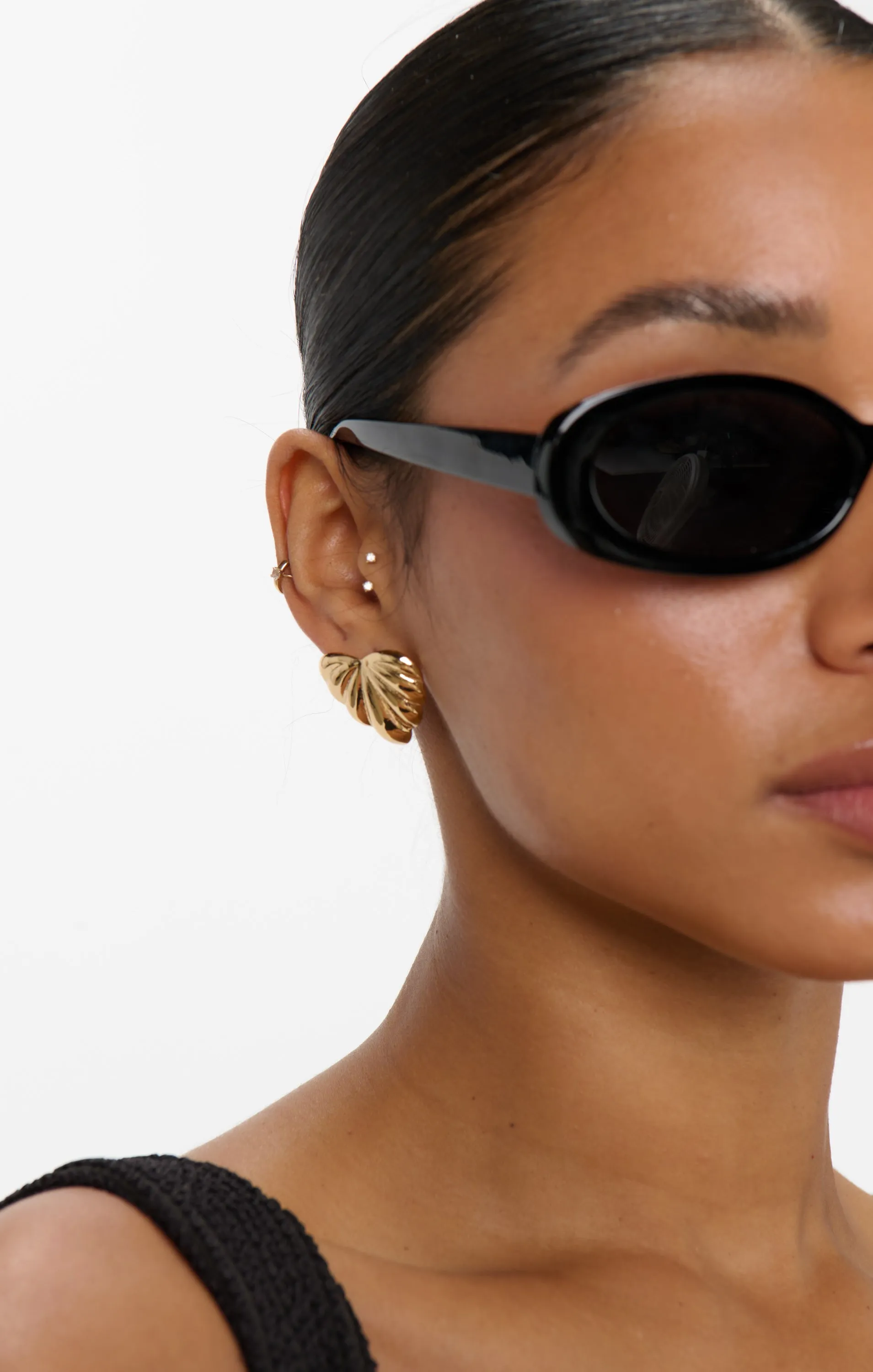Sunset Palm Earrings ~ Gold sold by Show Me Your MuMu product image thumbnail 2