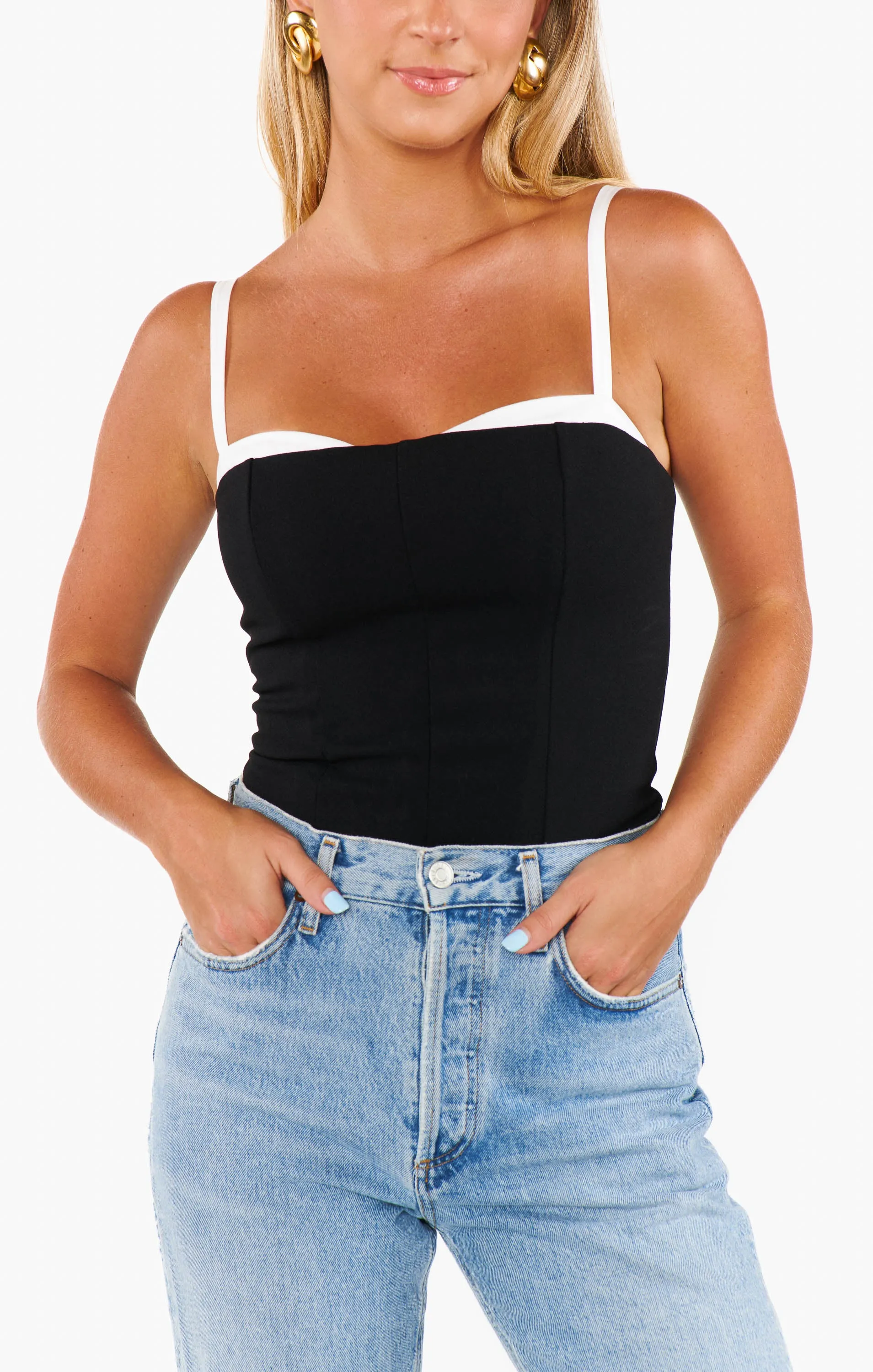 Tiff Top ~ Black and White sold by Show Me Your MuMu