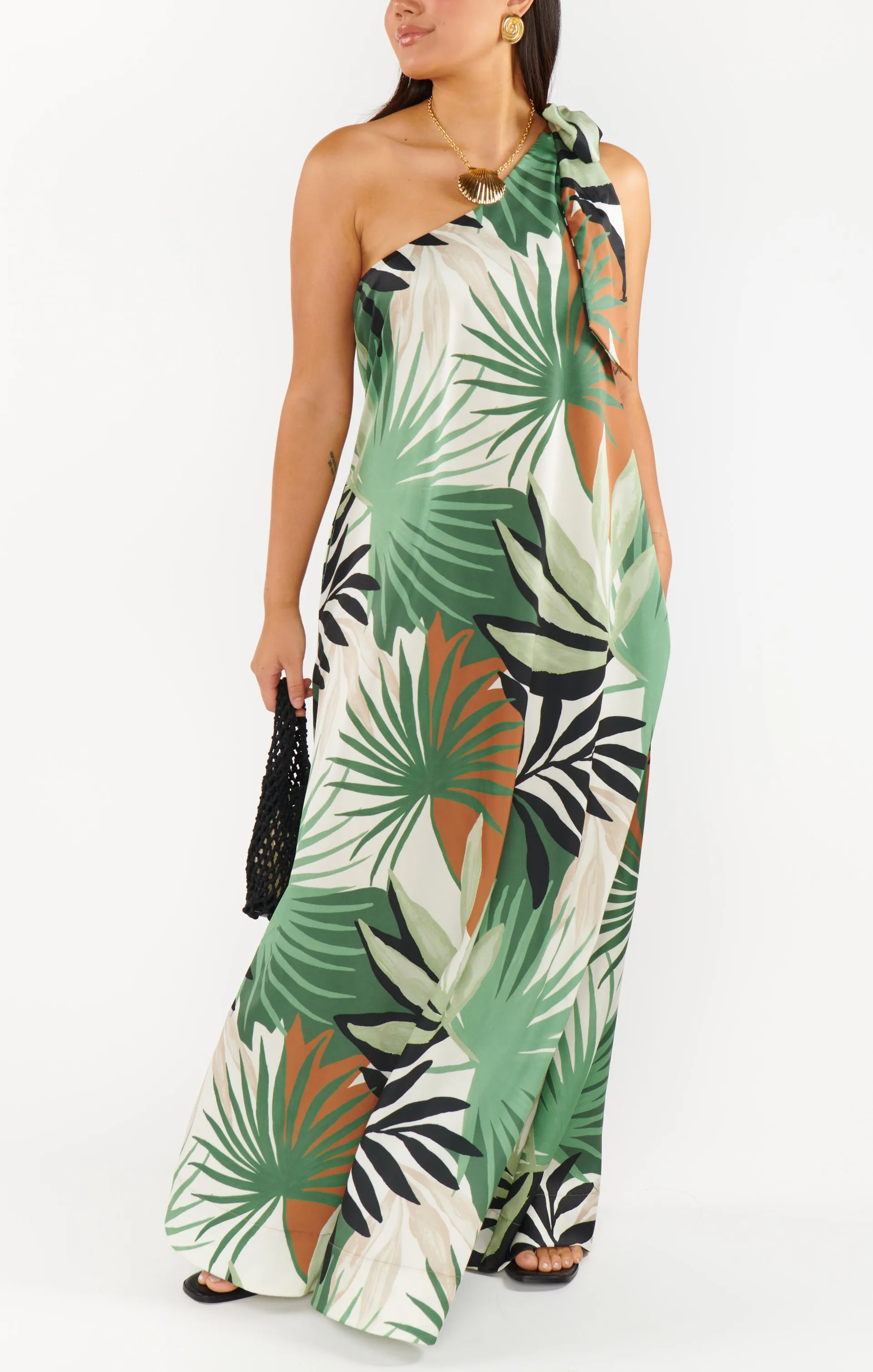 Jackie Maxi Dress ~ Caribbean Palms sold by Show Me Your MuMu product image thumbnail 3