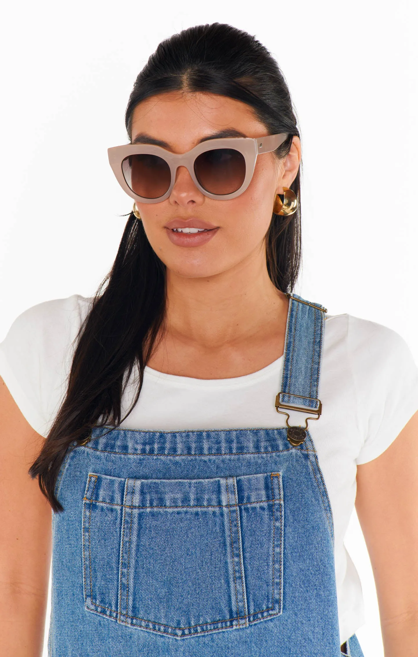 Le Specs Air Heart Sunglasses ~ Oatmeal sold by Show Me Your MuMu