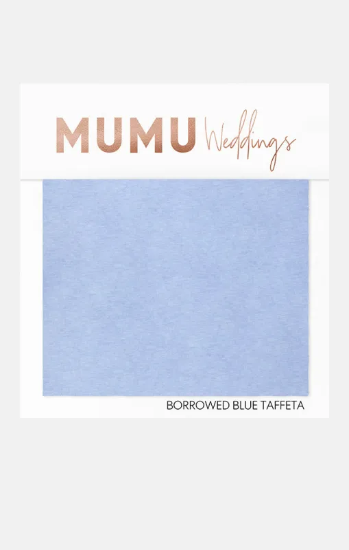 Bridesmaid Fabric Swatch ~ Borrowed Blue Taffeta made by Show Me Your MuMu