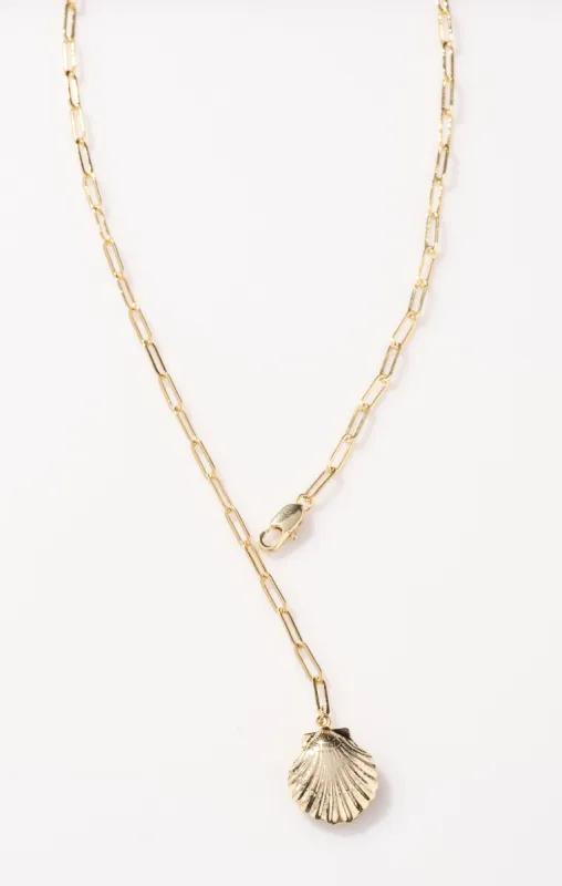 Faithy Jewels Sophie Shell Necklace ~ Gold sold by Show Me Your MuMu