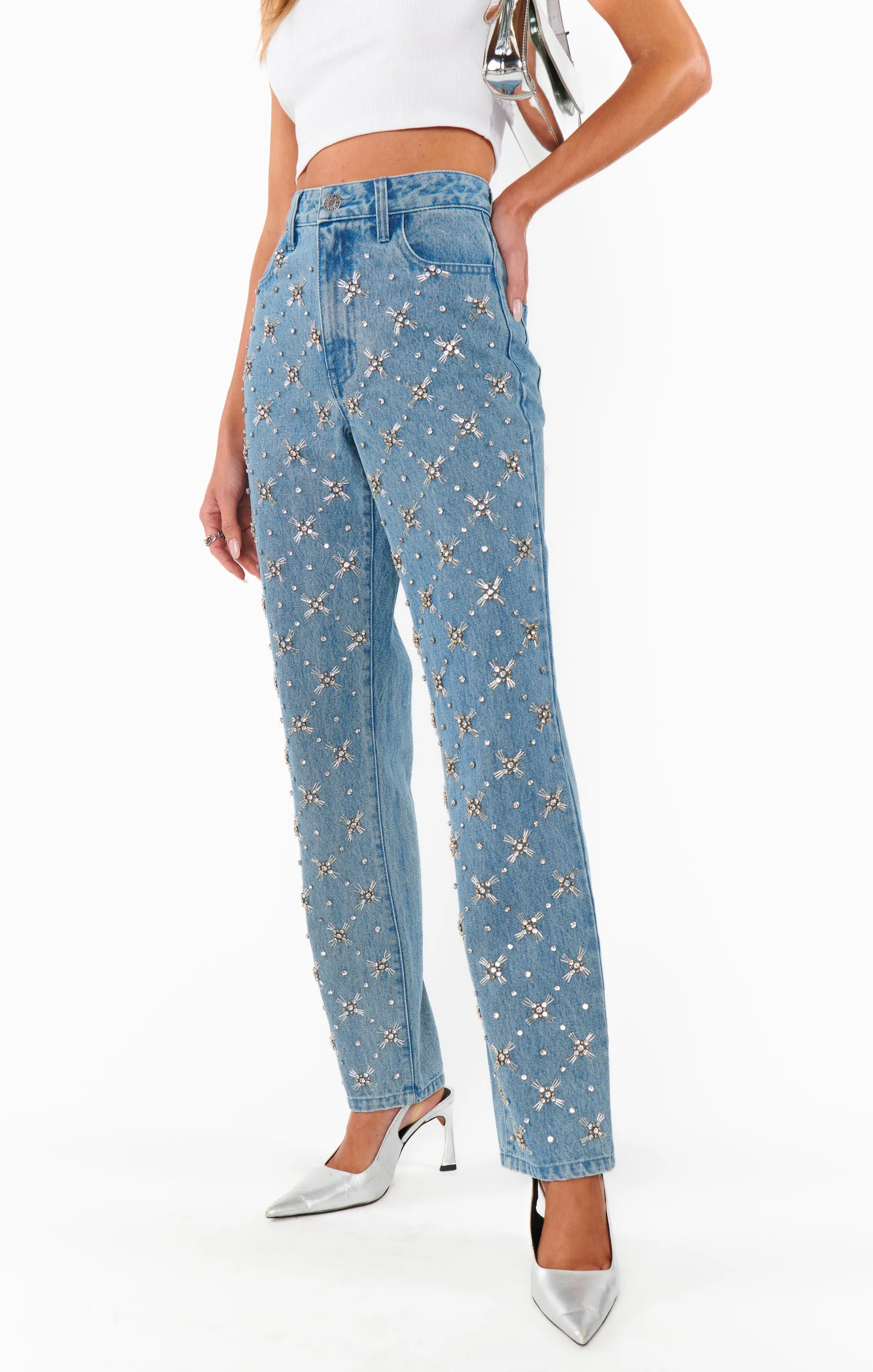 Icon Jeans ~ Jeweled Indigo sold by Show Me Your MuMu product image thumbnail 4
