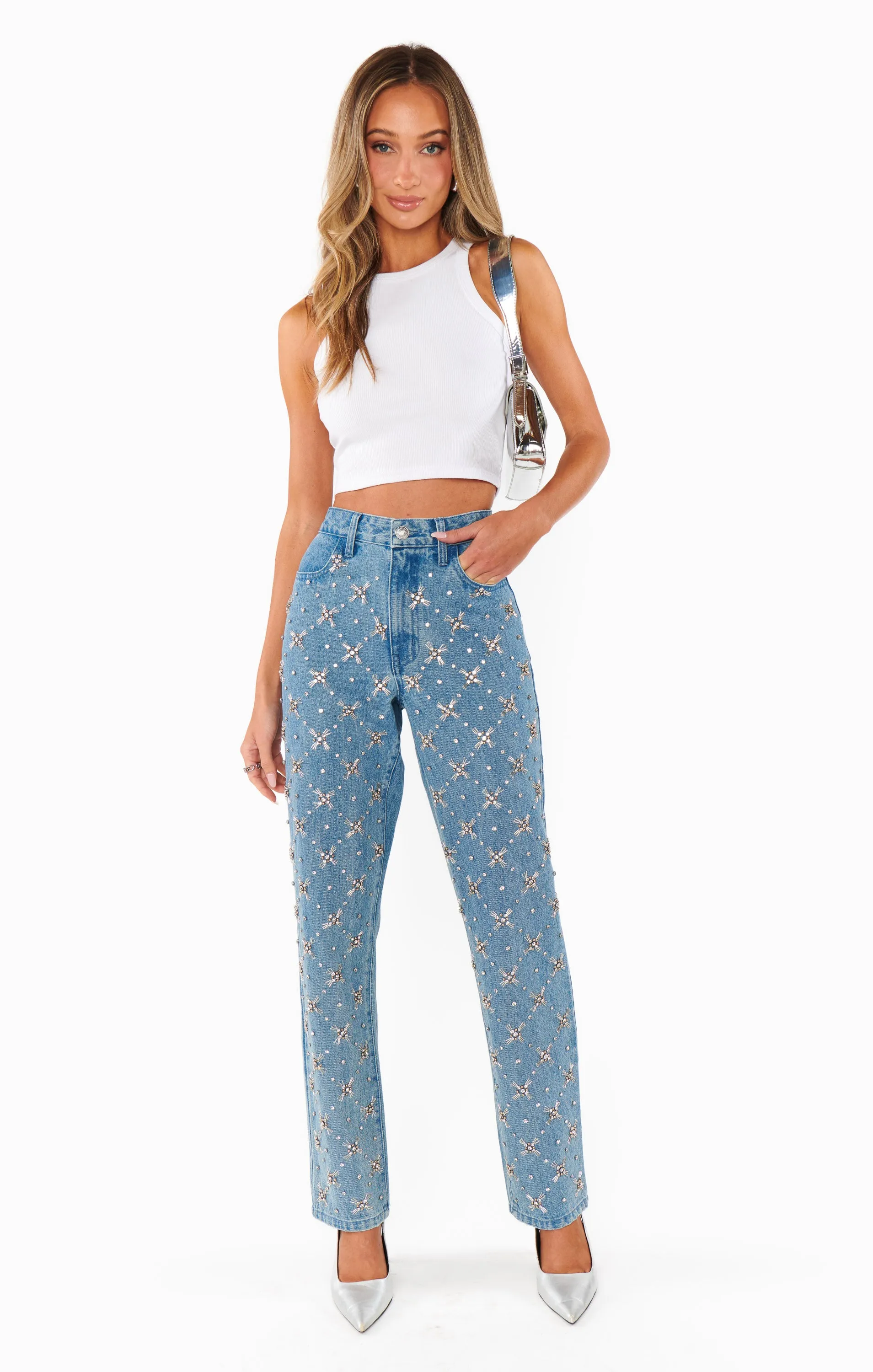Icon Jeans ~ Jeweled Indigo sold by Show Me Your MuMu product image thumbnail 3