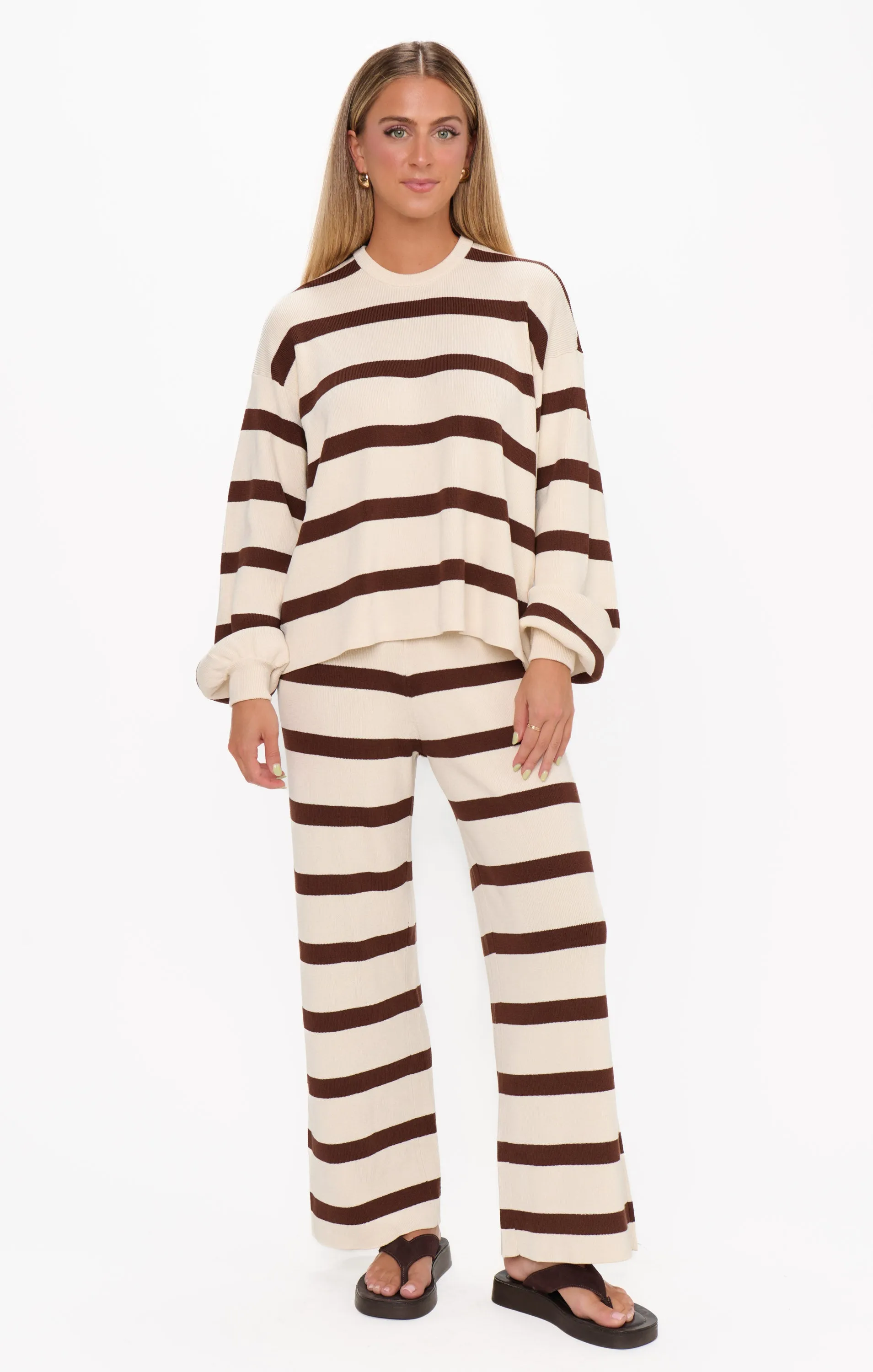 Pismo Sweater ~ Driftwood Stripe sold by Show Me Your MuMu product image thumbnail 2